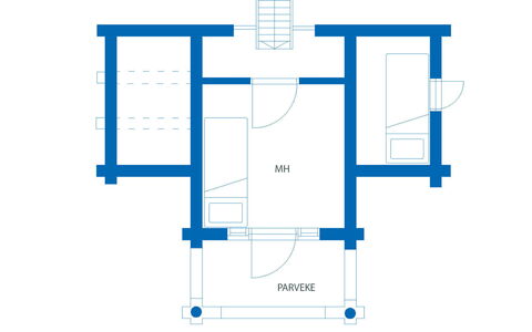Villa Käpytikka: Bed, Furniture, Bedroom, Interior Design, Bedding, Bed Sheet, Flooring, Wood, Floor, Room