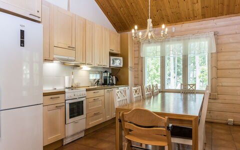 Kuusikko: Wood, Ceiling, Interior Design, Countertop, Kitchen, Flooring, Home, Cabinetry, Wood Flooring, Furniture