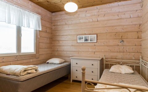 Kuusikko: Furniture, Floor, Interior Design, Flooring, Wood, Bedroom, Bed, Ceiling, Room, Wood Flooring