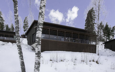 Villa Koivu: Snow, Winter, Wood, Cottage, House, Roof, Hut, Home, Freezing, Log Cabin