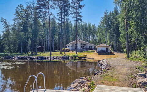 Palanteen Haavelinna: Tree, Cottage, House, Home, Bank, Estate, Reflection, Woodland, Pond, Reservoir
