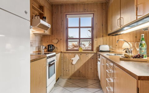 Niyazi - 770M from the Sea: Kitchen, Wood, Cabinetry, Flooring, Countertop, Kitchen Appliance, Interior Design, Floor, Home, Ceiling