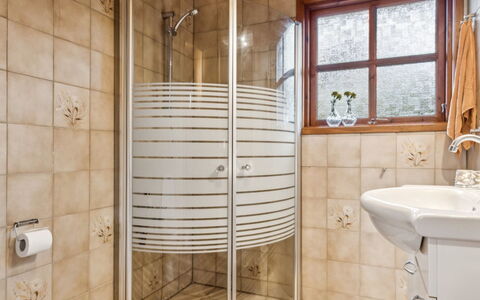 Niyazi - 770M from the Sea: Flooring, Interior Design, Plumbing Fixture, Floor, Bathroom, Plumbing, Room, Ceiling, Tile, Shower