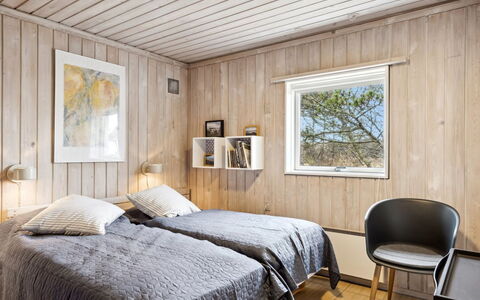 Eljene - 700M from the Sea: Bed, Bedroom, Interior Design, Wood, Bed Sheet, Flooring, Ceiling, Furniture, Floor, Bedding