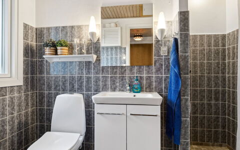 Selenia - 1Km from the Sea: Interior Design, Plumbing Fixture, Flooring, Toilet Seat, Floor, Toilet, Sink, Bathroom, Bathroom Cabinet, Tile