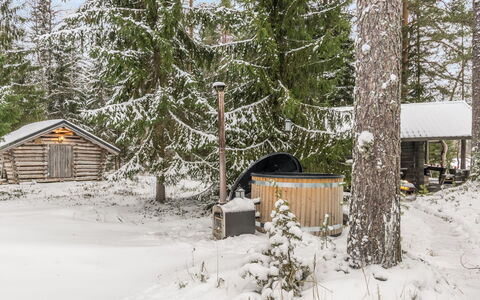 Villa Kipinä: Furniture, Interior Design, Flooring, Floor, Table, Ceiling, Kitchen & Dining Room Table, Lighting, Chair, Home