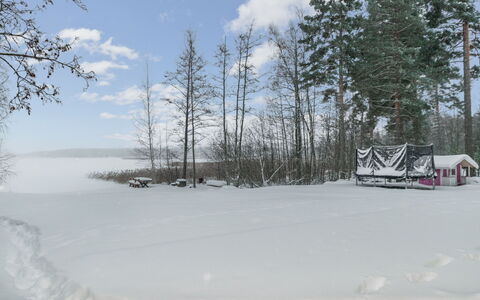 Villa Lagerlöf: Tree, Bank, House, Cottage, Lake, Pond, Forest, Log Cabin