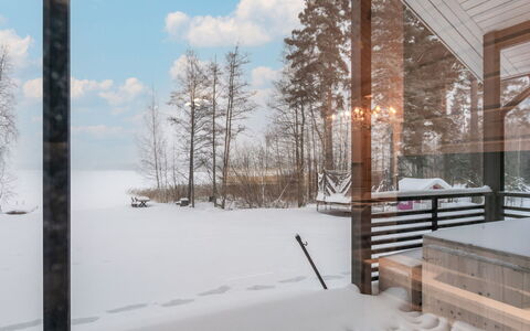 Villa Lagerlöf: Tree, Bank, House, Cottage, Lake, Pond, Forest, Log Cabin