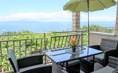 Labin 832: Sky, Plant, Furniture, Property, Table, Chair, Building, Umbrella, Cloud, Outdoor Furniture
