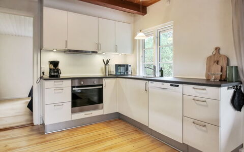 Hila: Flooring, Kitchen, Interior Design, Wood, Furniture, Countertop, Cabinetry, Kitchen Appliance, Floor, Wood Flooring