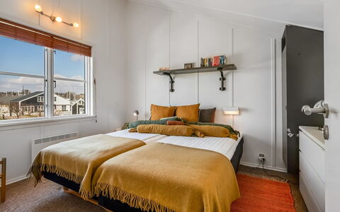 Monja - 50M from the Sea: Interior Design, Bed, Bedroom, Furniture, Ceiling, Wood, Flooring, Floor, Bed Sheet, Bedding