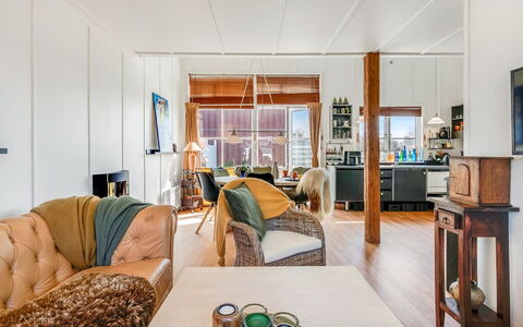 Monja - 50M from the Sea: Furniture, Interior Design, Flooring, Couch, Floor, Wood, Ceiling, Wood Flooring, Apartment, Living Room