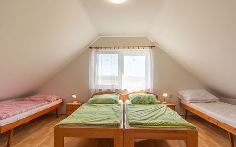 Smrž: Flooring, Floor, Wood, Bedroom, Interior Design, Bed, Bed Sheet, Ceiling, Bedding, Room