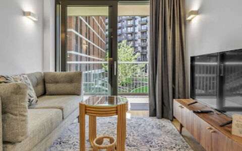 London West End 305: Furniture, Property, Wood, Interior Design, Comfort, Floor, Flooring, Living Room, Building, Shade
