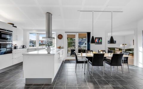 Elsi - 1.3Km from the Sea: Flooring, Interior Design, Ceiling, Floor, Kitchen, Furniture, Countertop, Light Fixture, Chair, Tile
