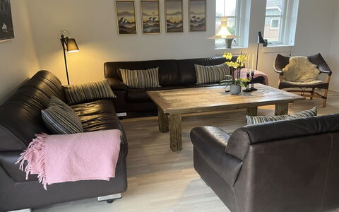 Elsi - 1.3Km from the Sea: Furniture, Couch, Flooring, Interior Design, Floor, Living Room, Wood, Wood Flooring, Room, Home