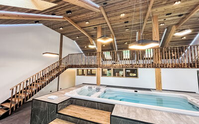 Stein an der Enns 613: Property, Swimming Pool, Wood, Water, Beam, Floor, Building, Leisure, House, Flooring
