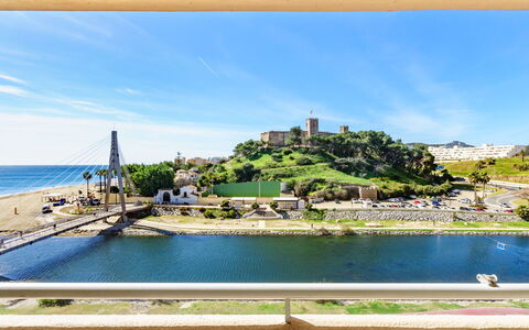 Fuengirola 605: Water, Sky, Cloud, Plant, Rectangle, Natural Landscape, Tree, Coastal And Oceanic Landforms, Lake