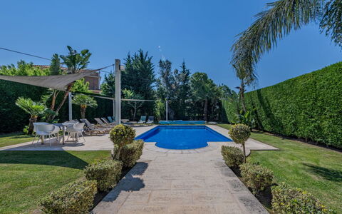 Carmen: Tree, Swimming Pool, Garden, Landscaping, Shade, Resort, Lawn, Evergreen, Hacienda