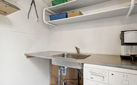 Sofja - 175M to the Fjord: Flooring, Floor, Plumbing Fixture, Room, Interior Design, Ceiling, Sink, Plumbing, Tap, Countertop