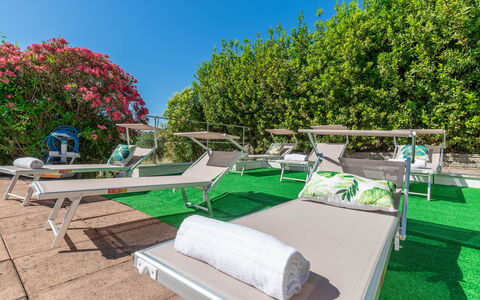 Villa La Pagliarina: Property, Plant, Sky, Green, Nature, Outdoor Furniture, Shade, Urban Design, Biome, Grass