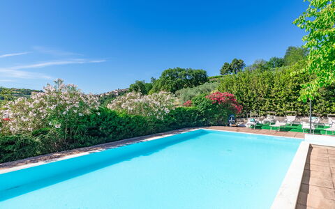 Villa La Pagliarina: Water, Plant, Sky, Daytime, Property, Swimming Pool, Azure, Architecture, Shade, Body Of Water