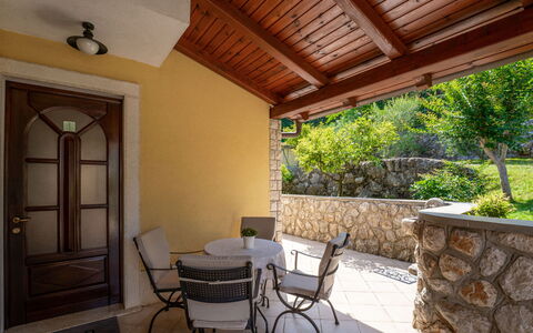 Villa Valy: Plant, Property, Building, Wood, Lighting, Interior Design, Shade, Houseplant, Chair, Door