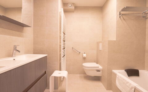Whispering Waves with Parking & Terrace: Brown, Bathroom Sink, Plumbing Fixture, Building, Tap, Sink, Bathroom, Interior Design, Floor