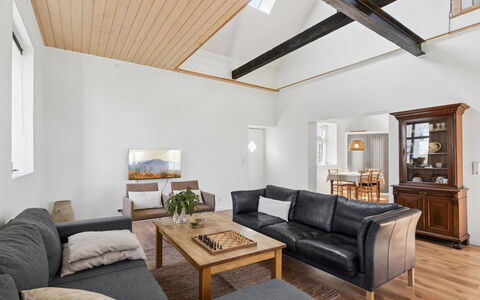 Antonina - 1.5Km from the Sea: Furniture, Interior Design, Flooring, Couch, Ceiling, Wood, Floor, Room, Wood Flooring, Living Room
