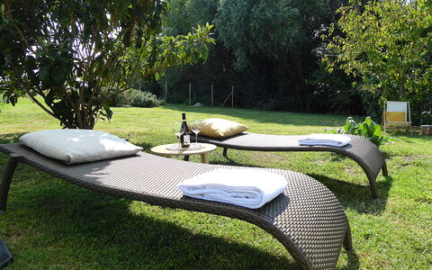 Oasi Casamaras, Brenta River, Wifi, Ac: Grass, Outdoor Furniture, Furniture, Garden, Groundcover, Lawn, Shade, Sunlounger