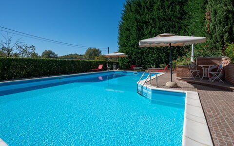 La Casa del Nonno: Swimming Pool, Blue, Water, Resort, Composite Material, Leisure, Outdoor Furniture, Shade, Eco Hotel, Water Feature