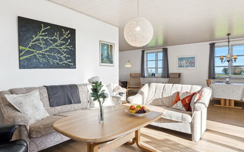 Sebine - 800M from the Sea: Furniture, Interior Design, Flooring, Couch, Wood, Floor, Ceiling, Living Room, Table, Lighting