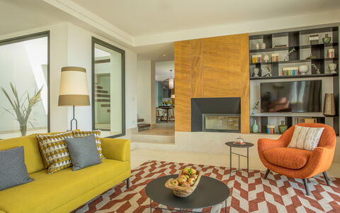Villa Topazio - Sea View | By Rocco Forte Villas: Furniture, Property, Couch, Table, Comfort, Living Room, Interior Design, Plant, Floor, Flooring
