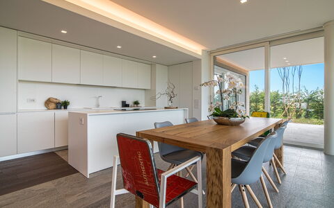 Stima Home, Padova, Pool, Ac: Table, Furniture, Plant, Property, Cabinetry, Countertop, Wood, Houseplant, Interior Design, Flooring