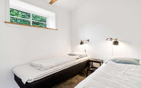 Sjard - 300M from the Sea: Wall, Bed, Bedroom, Wood, Bed Sheet, Bedding, Floor, Flooring, Interior Design, Ceiling