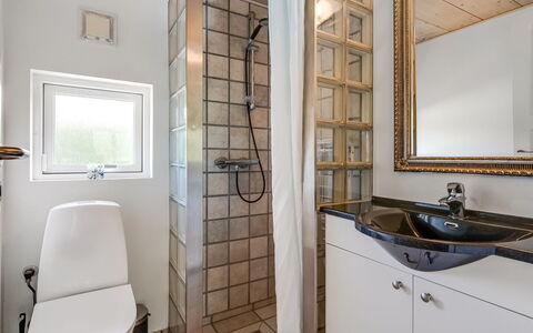 Anca - 450M from the Sea: Interior Design, Plumbing Fixture, Bathroom, Flooring, Floor, Ceiling, Tap, Plumbing, Sink, Room