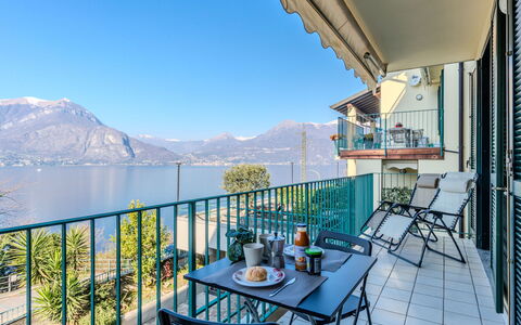 Varenna 648: Furniture, Chair, Apartment, Balcony, Resort, Houseplant, Eco Hotel, Hotel, Lamp, Kitchen & Dining Room Table