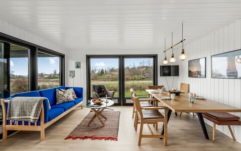 Jule - 1.3Km to the Fjord: Furniture, Wood, Interior Design, Flooring, Table, Floor, Ceiling, Wood Flooring, Kitchen & Dining Room Table, Living Room