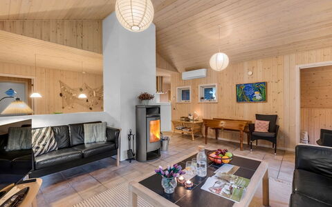 Mart - 1.6Km from the Sea: Interior Design, Wood, Furniture, Ceiling, Home, Living Room, Room, Lighting, Light Fixture, House