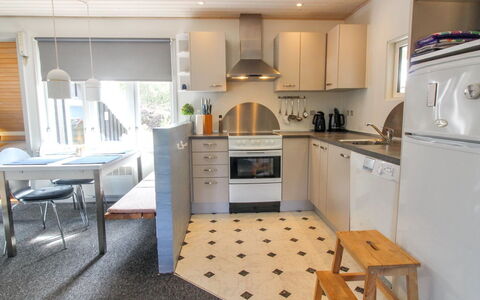 Augustine - 1.6Km from the Sea: Kitchen, Kitchen Appliance, Flooring, Major Appliance, Furniture, Countertop, Interior Design, Wood, Floor, Ceiling