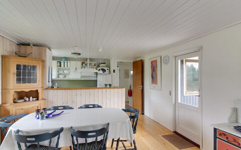 Kastehelmi - 400M from the Sea: Flooring, Interior Design, Wood, Ceiling, Furniture, Floor, Kitchen, Light Fixture, Countertop, Room