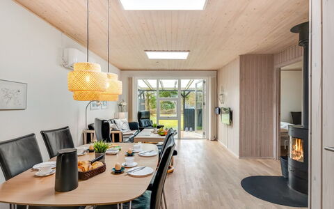 Ragnborg - 900M from the Sea: Interior Design, Flooring, Wood, Furniture, Ceiling, Floor, Light Fixture, Wood Flooring, Lighting, Kitchen