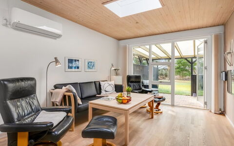 Ragnborg - 900M from the Sea: Furniture, Interior Design, Flooring, Wood, Floor, Couch, Ceiling, Living Room, Wood Flooring, Lighting