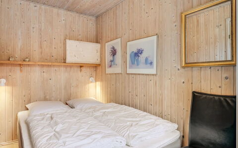 Ragnborg - 900M from the Sea: Bed, Bedroom, Wood, Bed Sheet, Bedding, Interior Design, Ceiling, Floor, Bed Frame, Flooring