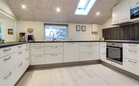 Ria - 250M from the Sea: Wood, Flooring, Kitchen, Countertop, Interior Design, Ceiling, Floor, Cabinetry, Major Appliance, Kitchen Appliance