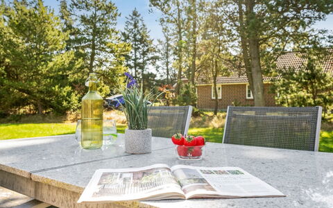 Famke - 1Km from the Sea: Furniture, Outdoor Furniture, Shrub, Table, Chair, Land Lot, Outdoor Table, Garden, Kitchen & Dining Room Table, Shade