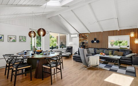 Famke - 1Km from the Sea: Furniture, Interior Design, Flooring, Wood, Wood Flooring, Couch, Ceiling, Floor, Living Room, Lighting