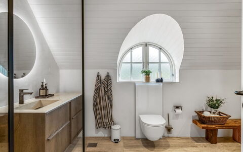 Rasmina - 1.2Km from the Sea: Flooring, Interior Design, Floor, Plumbing Fixture, Ceiling, Plumbing, Bathroom Cabinet, Bathroom, Tap, Tile