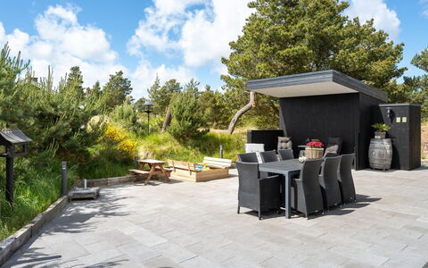Rasmina - 1.2Km from the Sea: Shrub, Garden, Flowerpot, Outdoor Furniture, Shade, Concrete, Landscaping, Chair, Patio