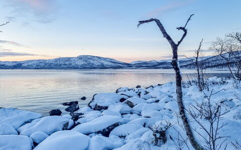 Hehku: Blue, Sky, Winter, Snow, Natural Landscape, Wilderness, Freezing, Glacial Landform, Ice, Morning